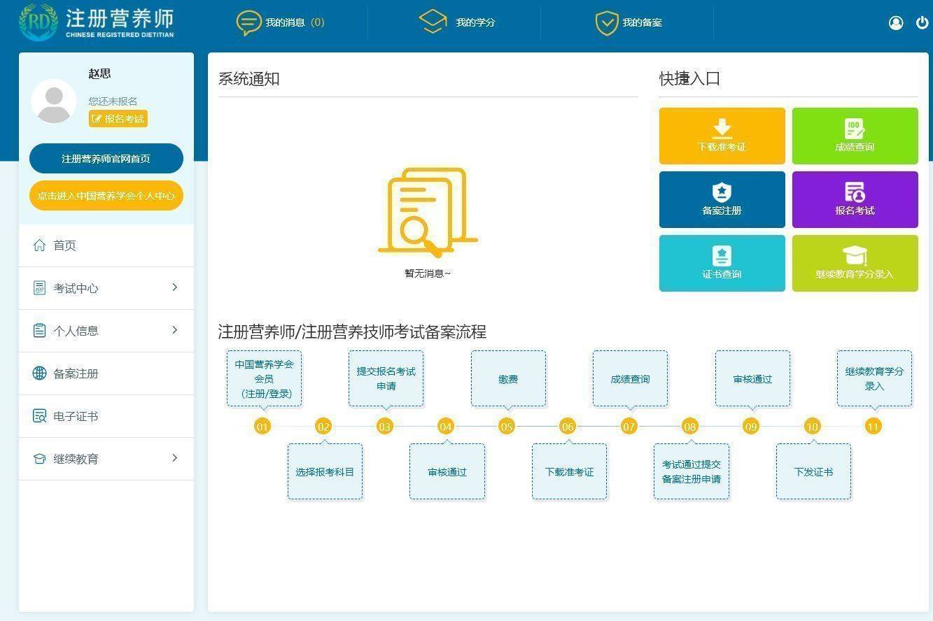 注册营养师网上报名流程及一寸白底证件照电子版制作