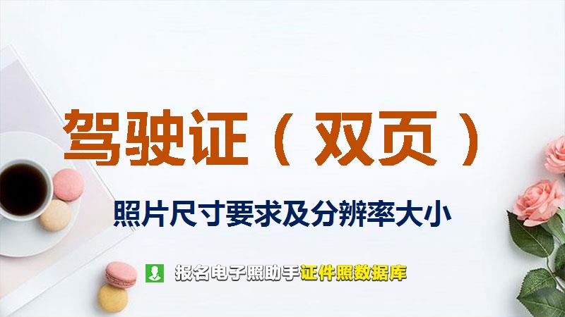 驾驶证（双页）图片尺寸