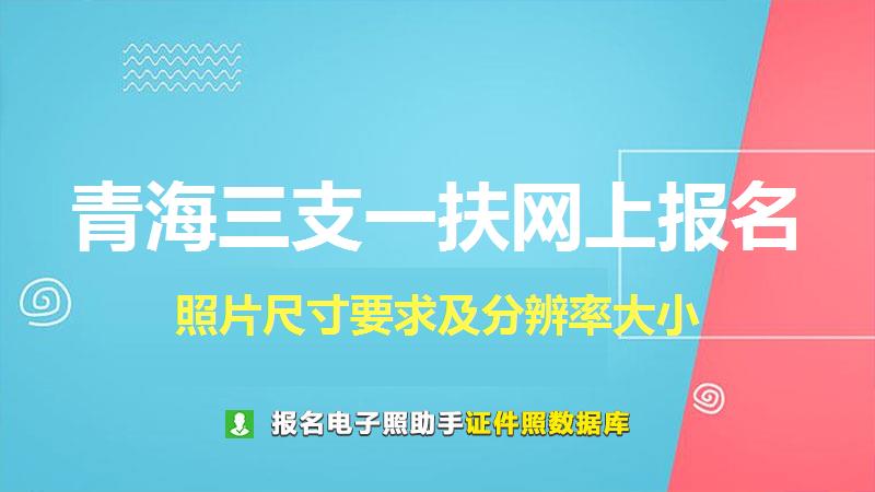 青海三支一扶网上报名尺寸大小和照片要求