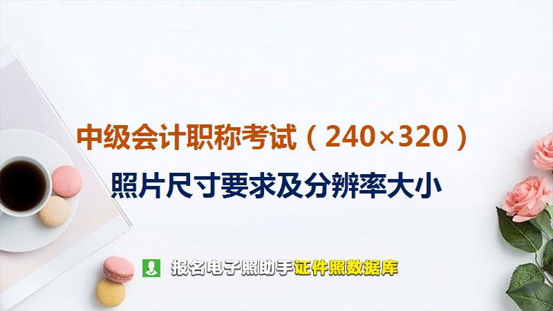中级会计职称考试（240×320）尺寸大小和照片要求
