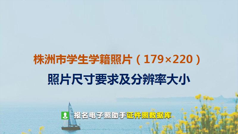 株洲市学生学籍照片（179×220）尺寸大小和照片要求